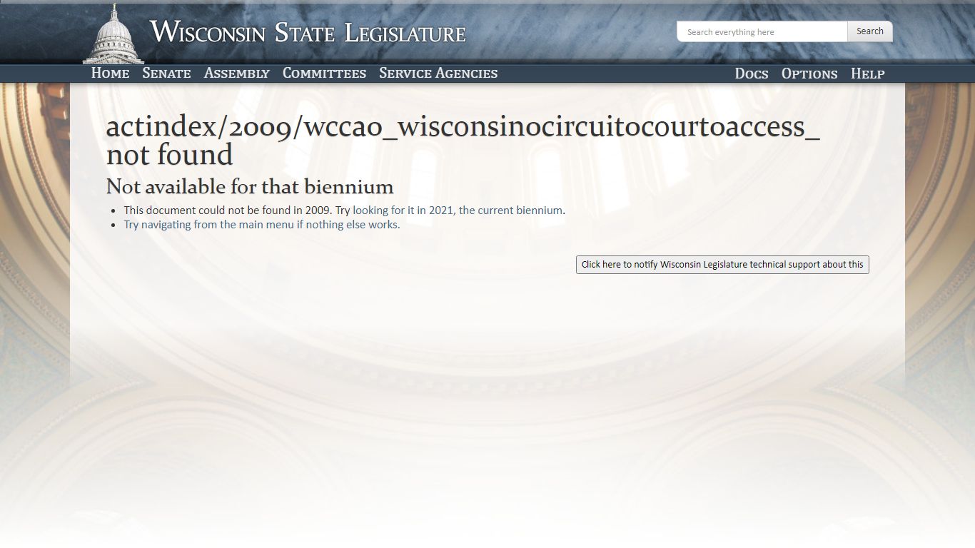 Wisconsin Legislature: WCCA (Wisconsin Circuit Court Access)
